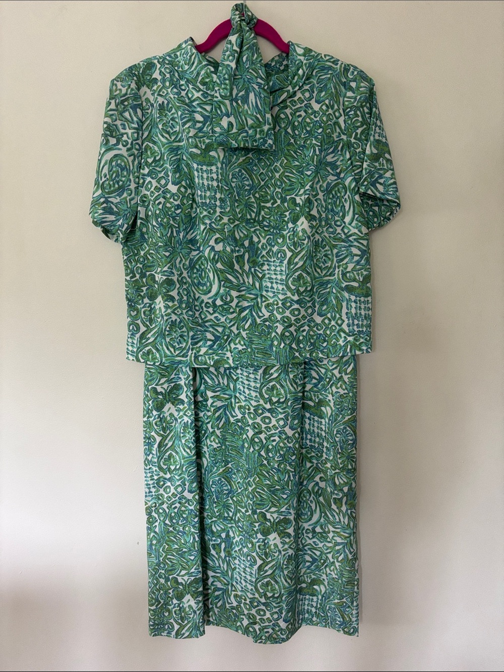 Vintage A Leslie Fay Original 3 pc Dress Set USA 1970’s EUC see measurements
